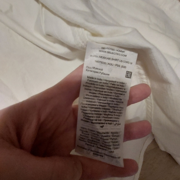 Selected homme bottom down shirt size M bnwt - Picture 8 of 12